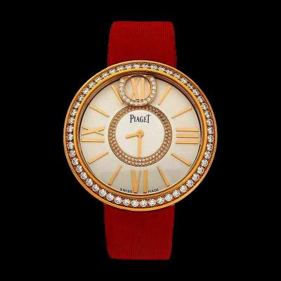 PIAGET Χρυσό με δερμάτινο λουράκι 