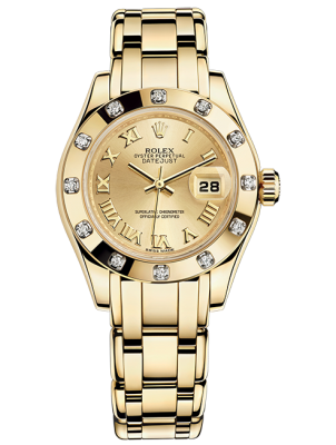 Rolex Lady gold/diamonds 